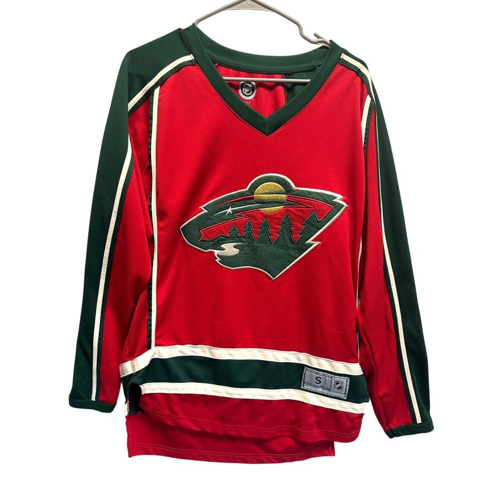 NHL Minnesota Wild Men's Size Small Red Team Apparel Stitched Jersey